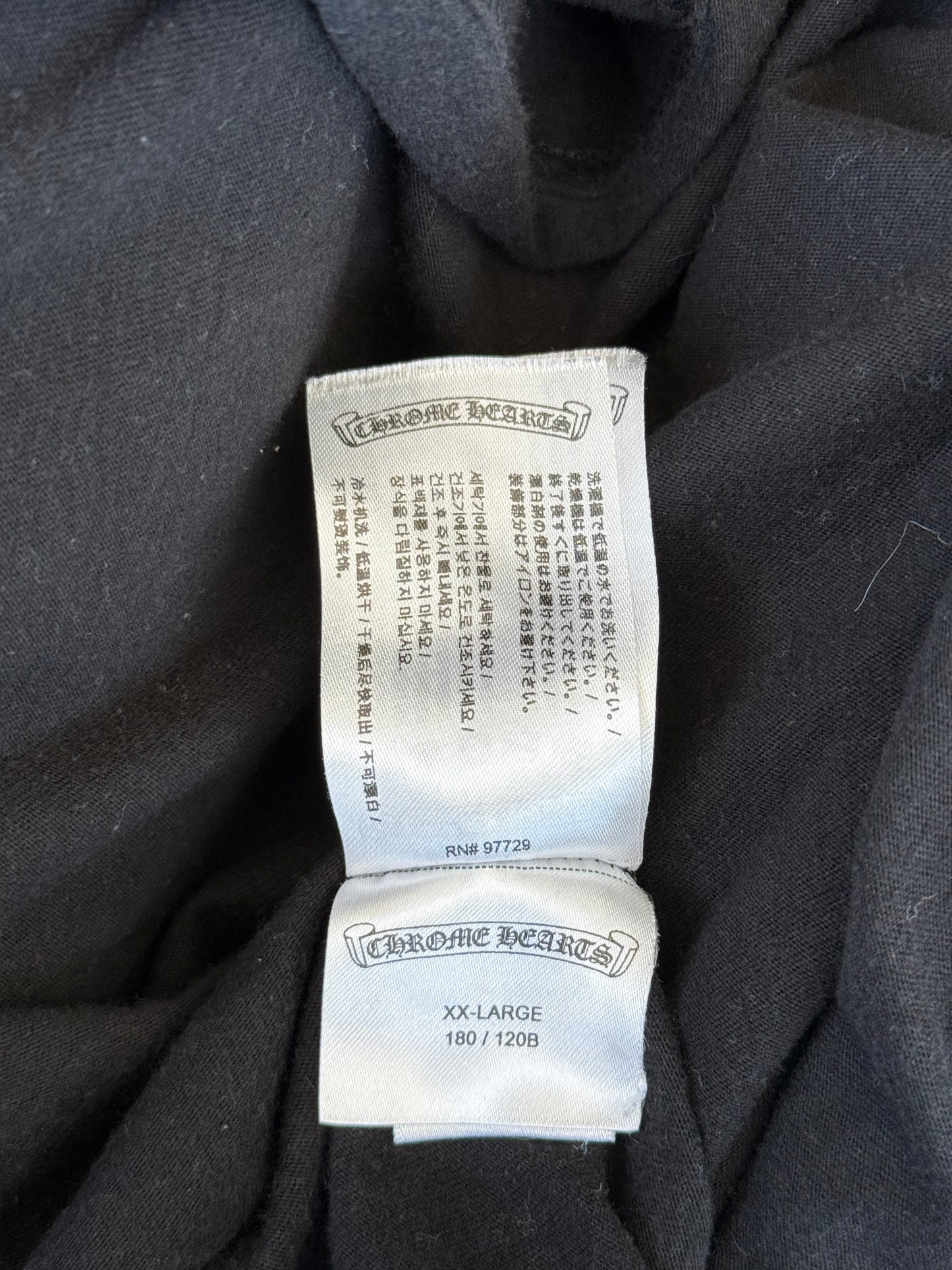Chrome Hearts Black & Pink Horseshoe Logo T-Shirt