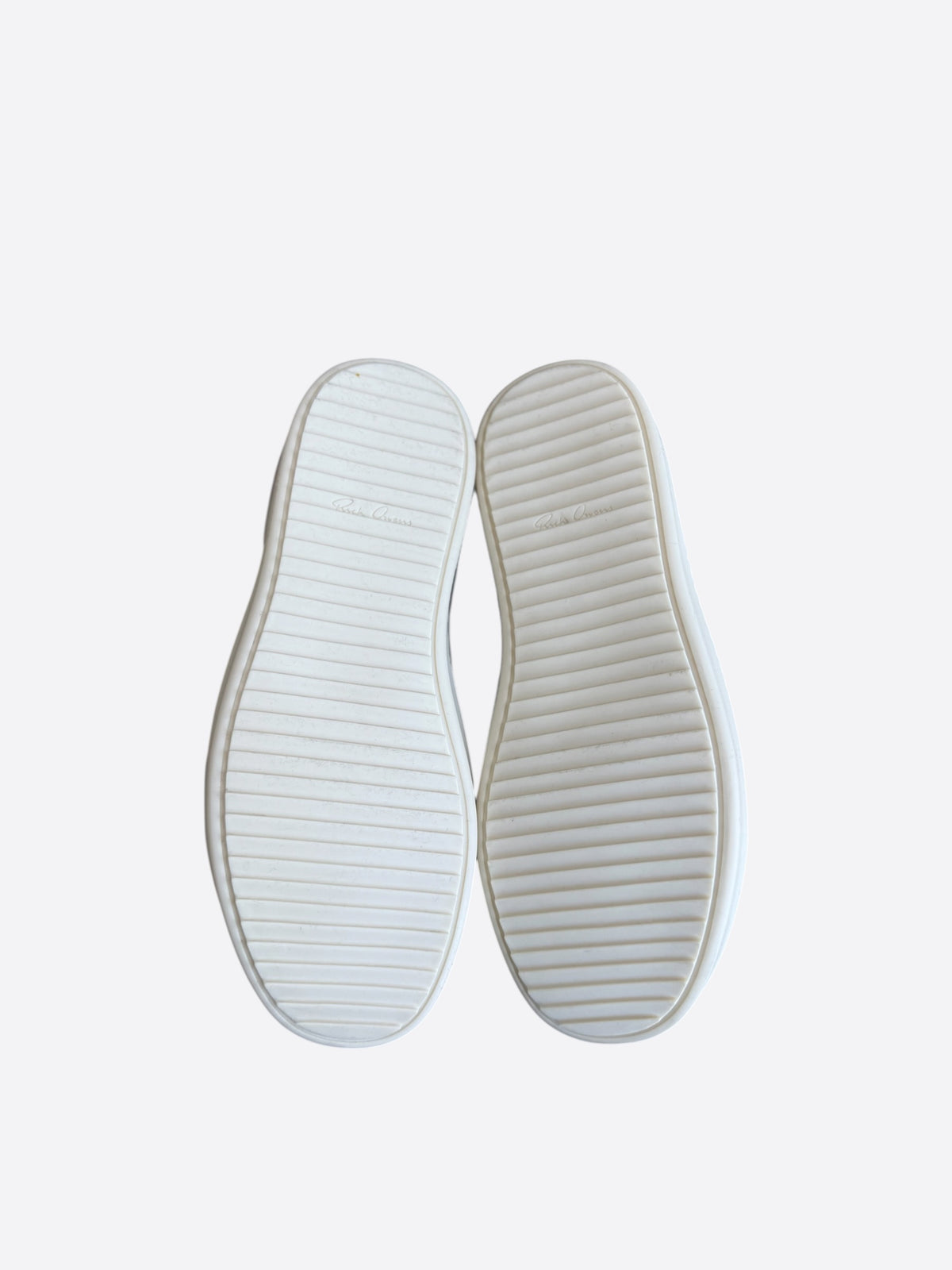 Rick Owens Brown & White Suede Vintage Low Top Sneakers