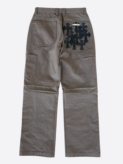 Chrome Hearts Brown & Black Cross Patch Carpenter Pants
