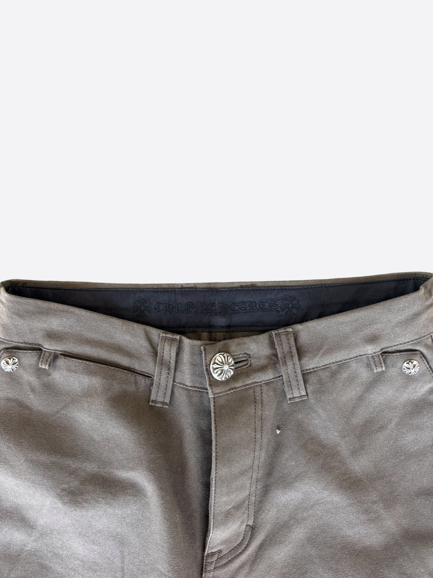Chrome Hearts Brown & Black Cross Patch Carpenter Pants