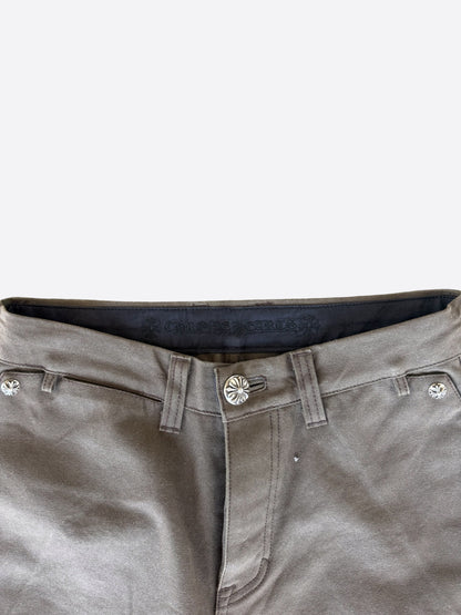 Chrome Hearts Brown & Black Cross Patch Carpenter Pants