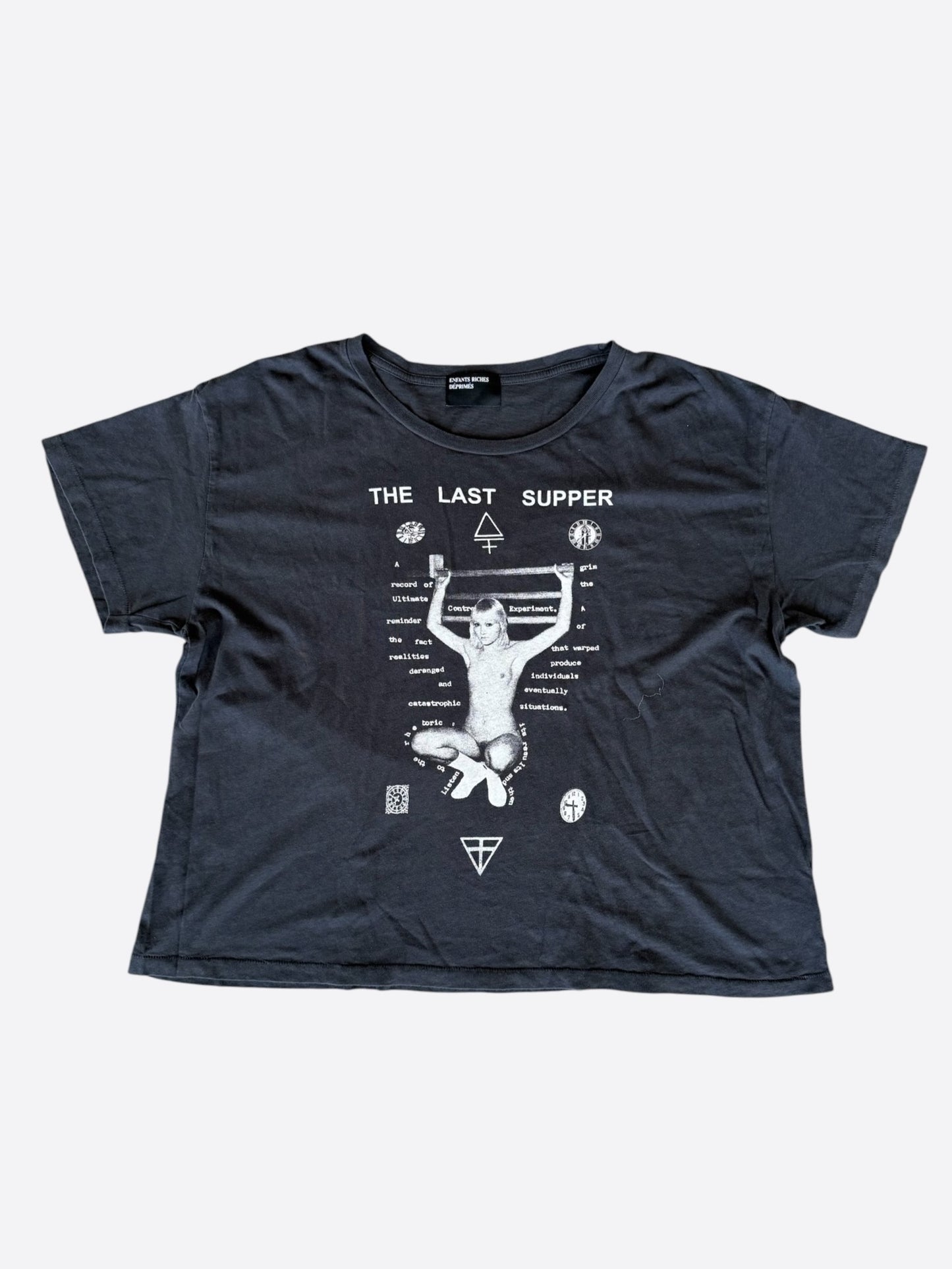 Enfants Riches Deprimes Black & White The Last Supper Graphic T-Shirt