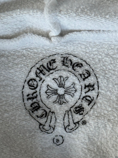 Chrome Hearts White & Black Eyechart Zip Up Hoodie