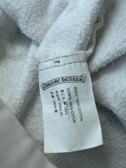 Chrome Hearts White & Black Eyechart Zip Up Hoodie