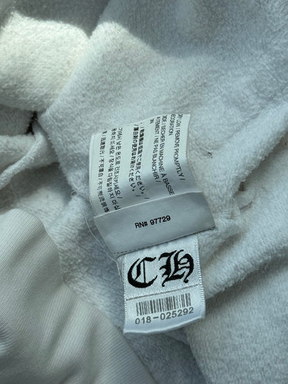 Chrome Hearts White & Black Eyechart Zip Up Hoodie