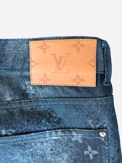 Louis Vuitton Dark Blue Galaxy Monogram Jeans