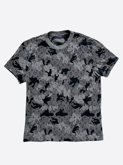 Louis Vuitton Grey Camouflage Monogram T-Shirt