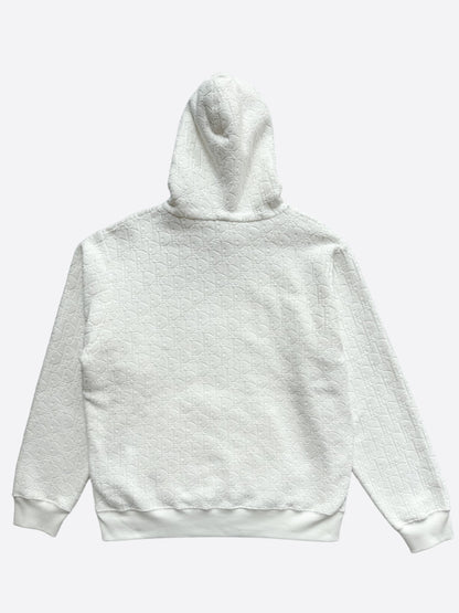 Dior White Oblique Towel Hoodie