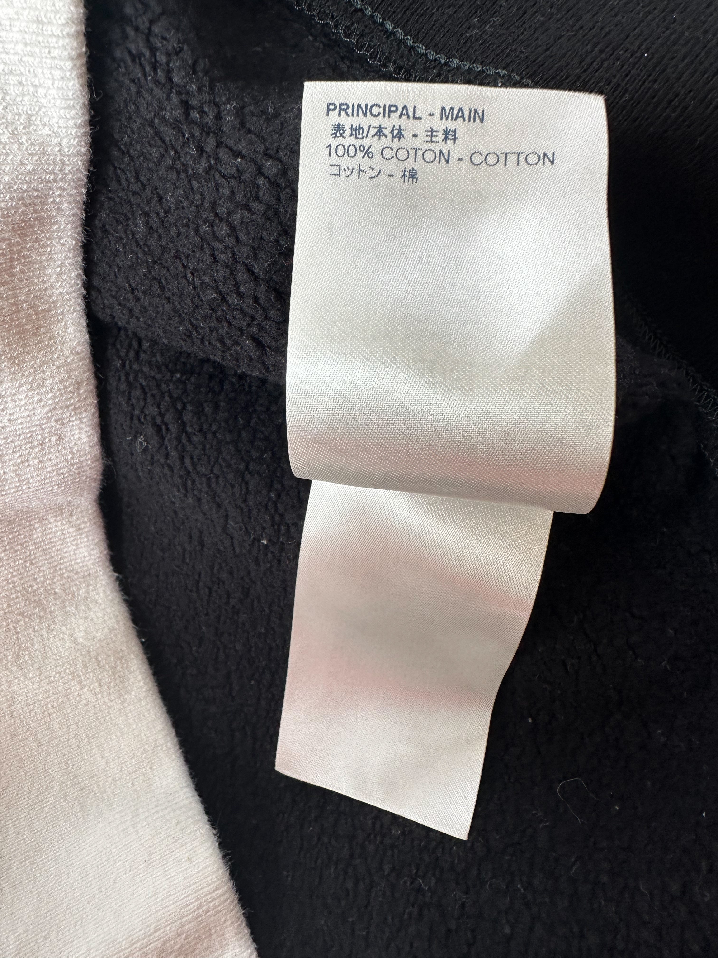 Louis Vuitton Black & White Peace & Love Split Sweater Louis Vuitton Black & White Peace & Love Split Sweater