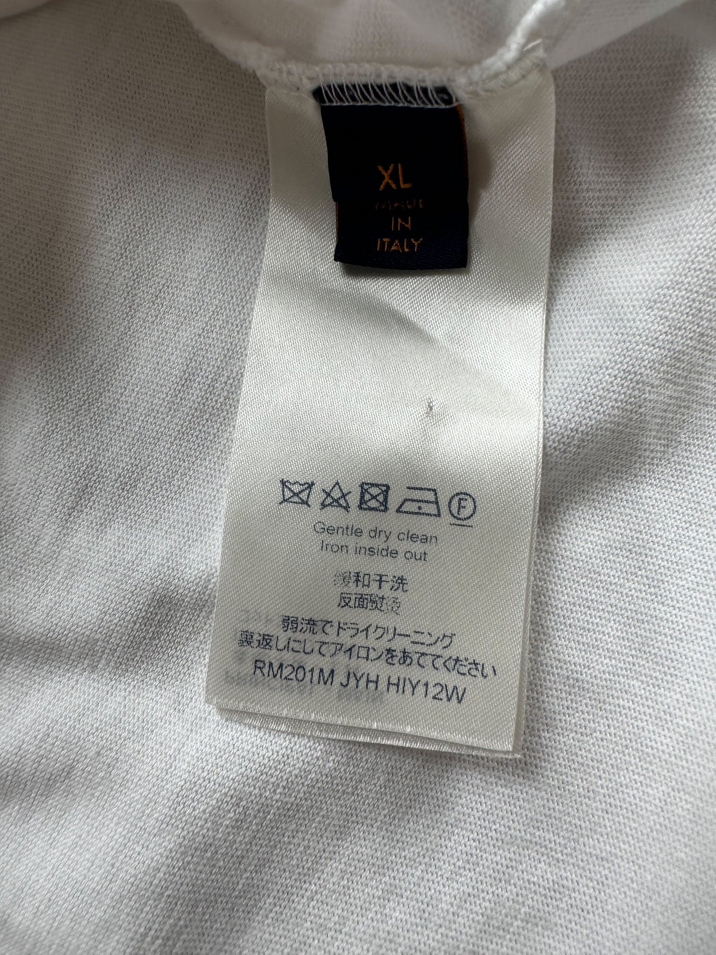 Louis Vuitton White Pendant Logo T-Shirt