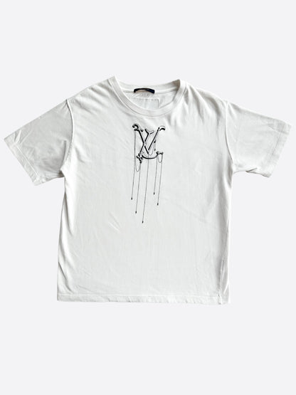 Louis Vuitton White Pendant Logo T-Shirt