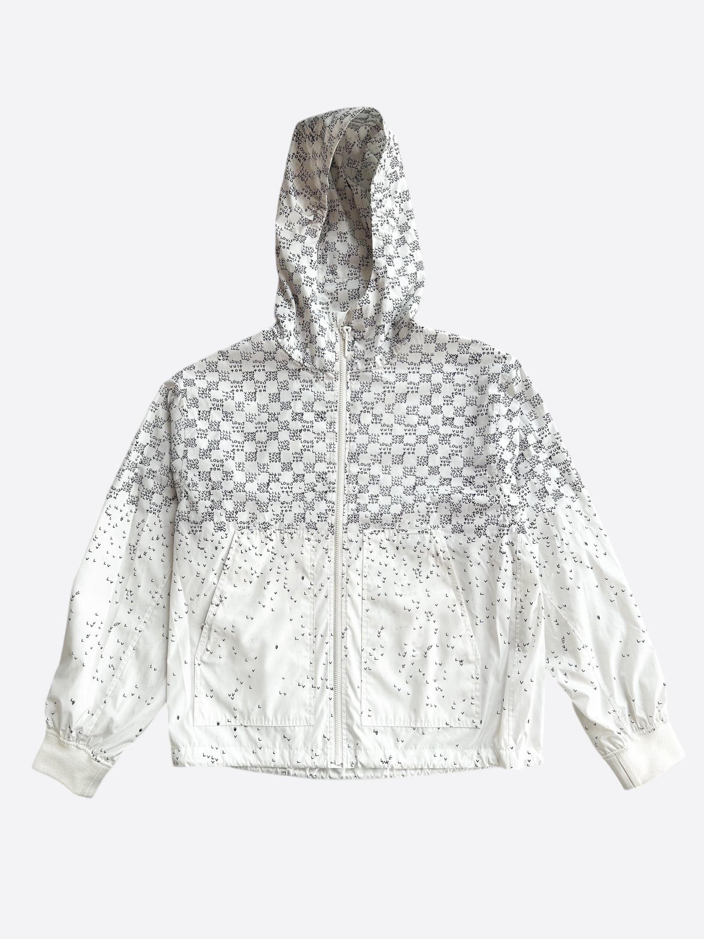 Louis Vuitton White LV Spread Damier Windbreaker