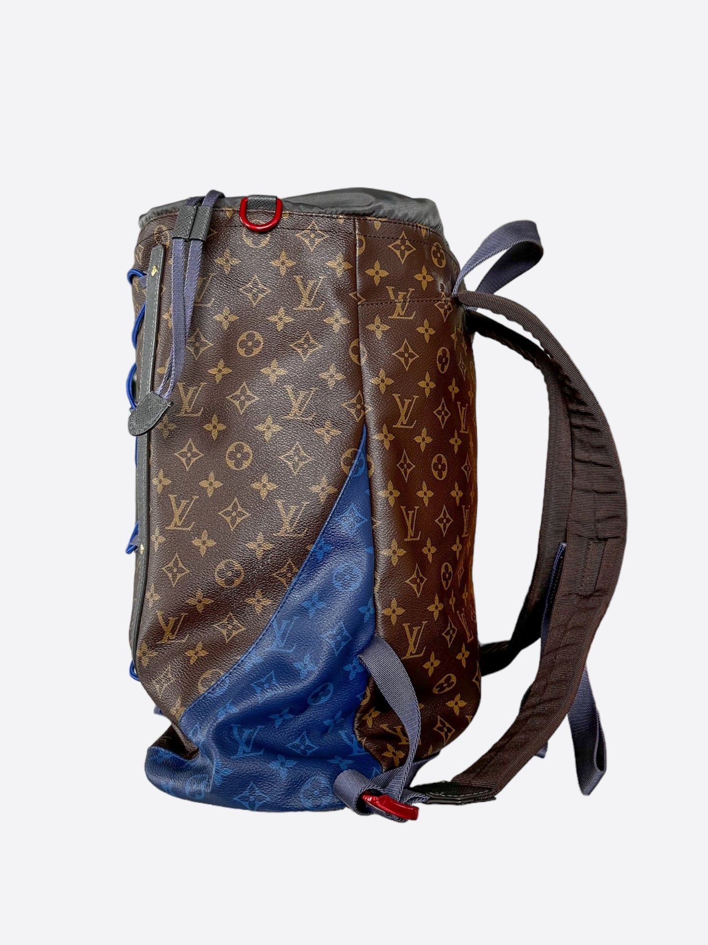 Louis Vuitton Brown & Blue Monogram Outdoor Backpack