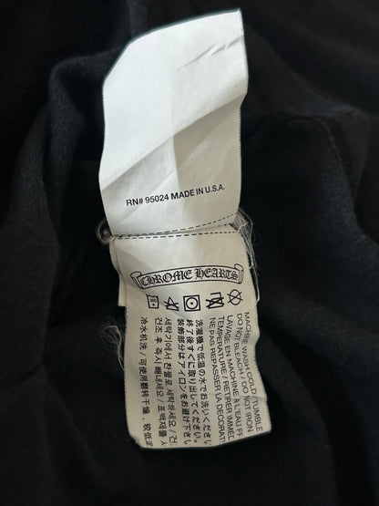 Chrome Hearts Black & White Spiral Logo T-Shirt