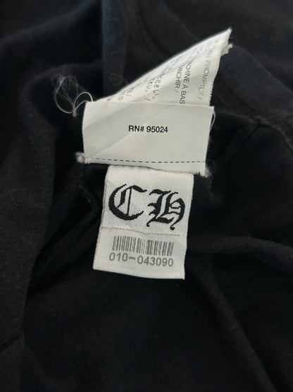 Chrome Hearts Black & White Spiral Logo T-Shirt