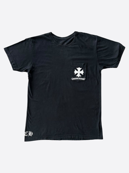 Chrome Hearts Black & White Spiral Logo T-Shirt