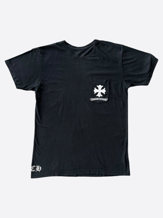 Chrome Hearts Black & White Spiral Logo T-Shirt