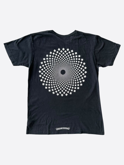 Chrome Hearts Black & White Spiral Logo T-Shirt