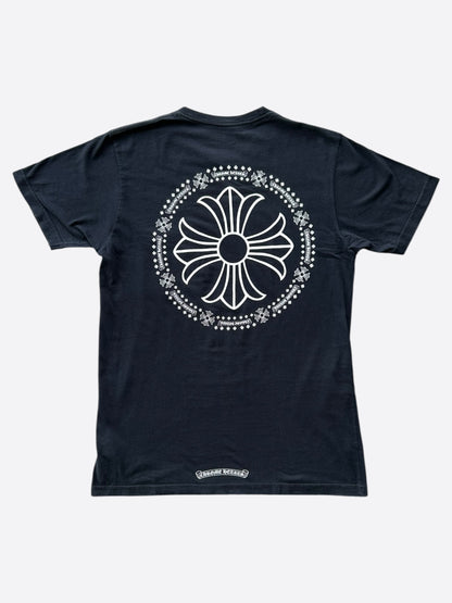 Chrome Hearts Black & White Cross Logo T-Shirt