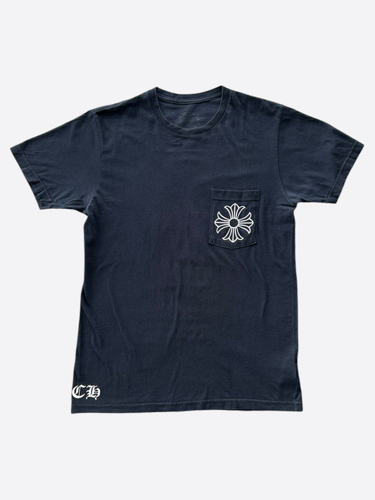 Chrome Hearts Black & White Cross Logo T-Shirt