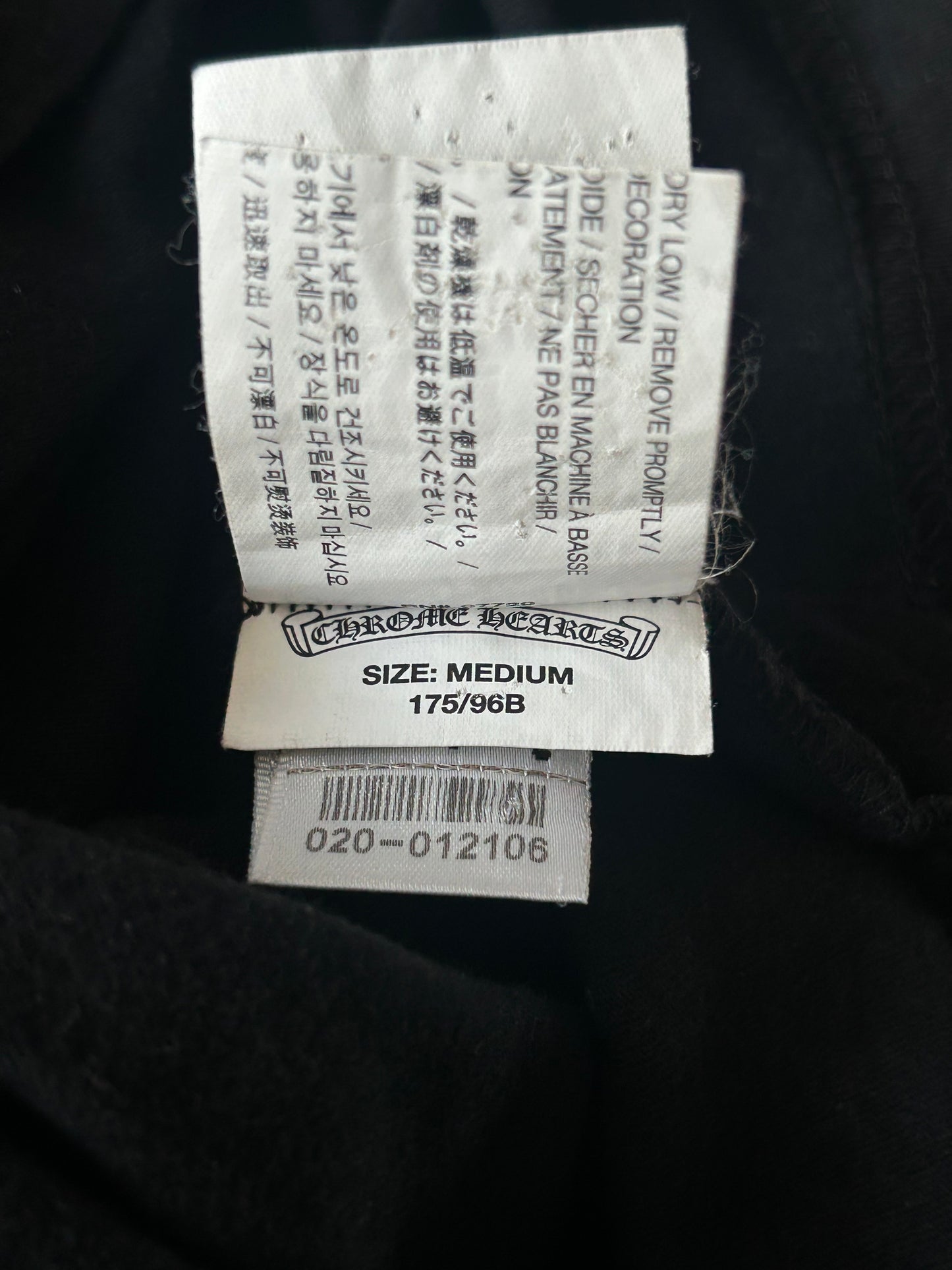 Chrome Hearts Black & White Cross Logo T-Shirt