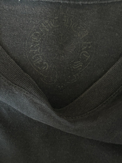 Chrome Hearts Black & White Spiral Logo T-Shirt