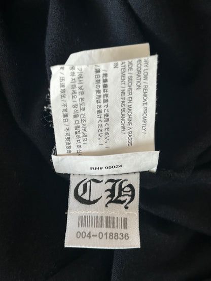Chrome Hearts Black & White Spiral Logo T-Shirt