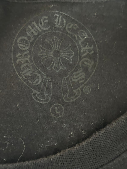 Chrome Hearts Black & White Dagger Logo T-Shirt
