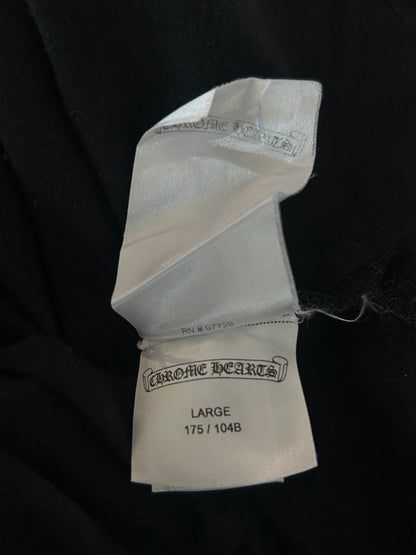 Chrome Hearts Black & White Dagger Logo T-Shirt