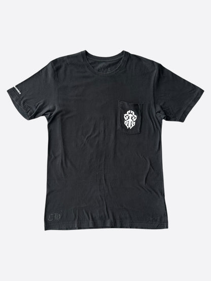 Chrome Hearts Black & White Dagger Logo T-Shirt