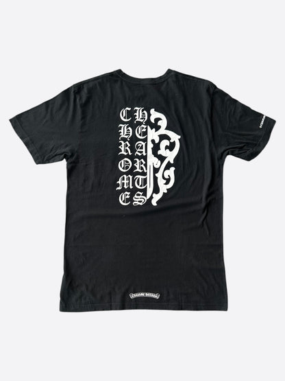Chrome Hearts Black & White Dagger Logo T-Shirt