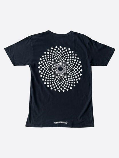 Chrome Hearts Black & White Spiral Logo T-Shirt