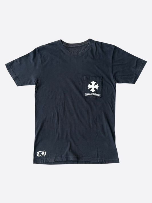 Chrome Hearts Black & White Spiral Logo T-Shirt