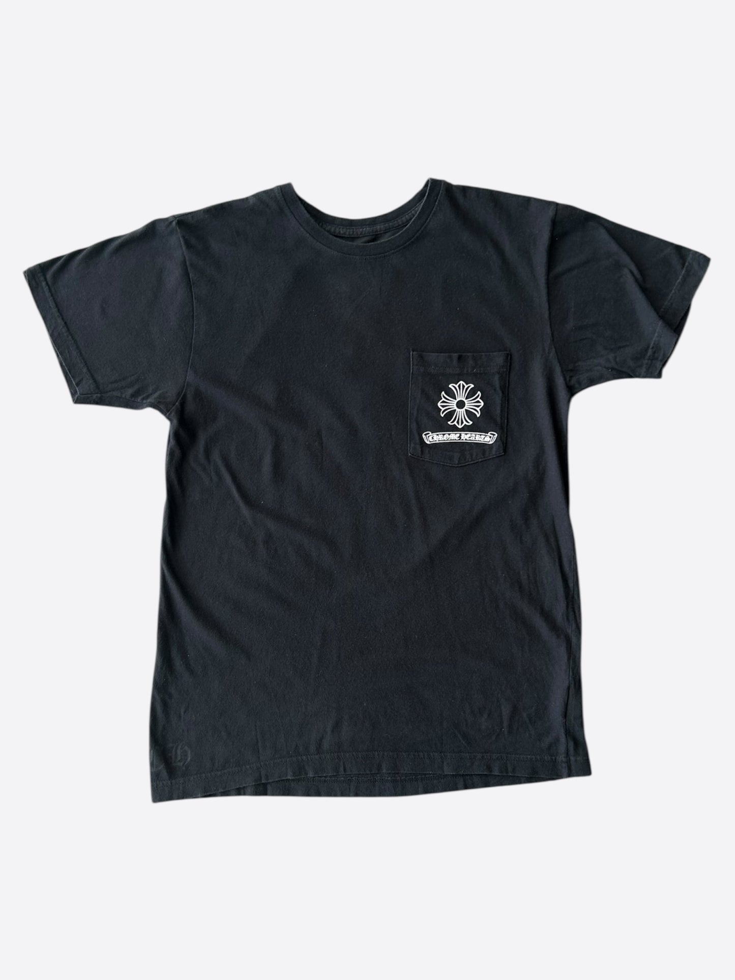 Chrome Hearts Black & White Dagger Logo T-Shirt