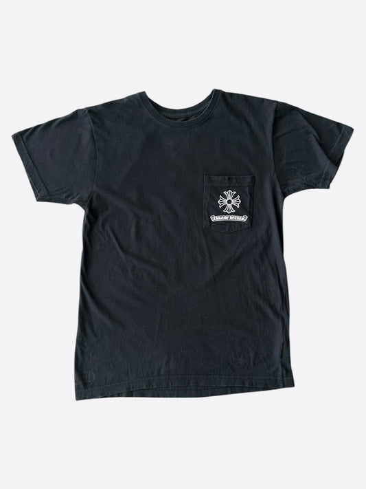 Chrome Hearts Black & White Dagger Logo T-Shirt