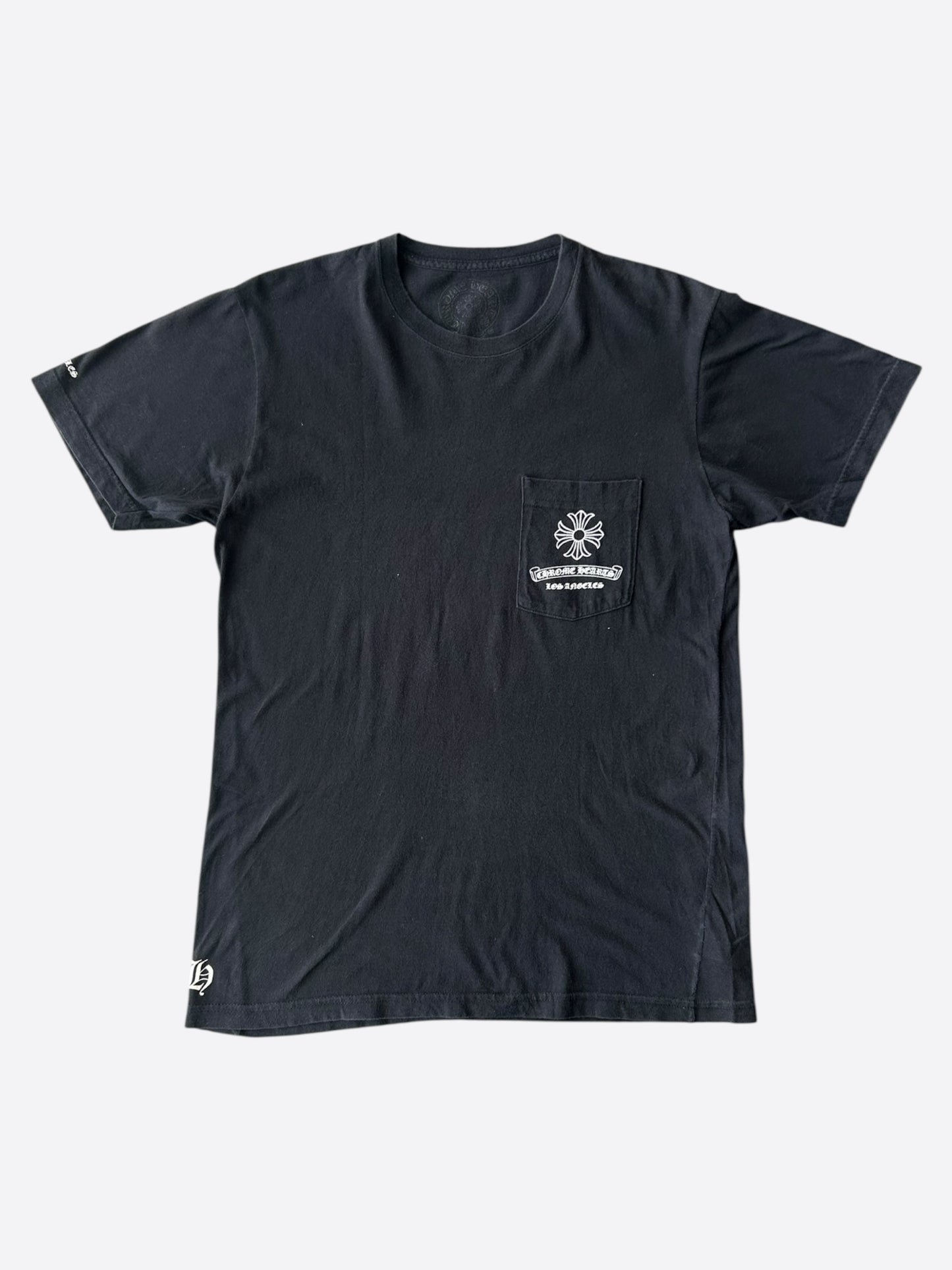 Chrome Hearts Black & White Los Angeles Exclusive Cross Logo T-Shirt