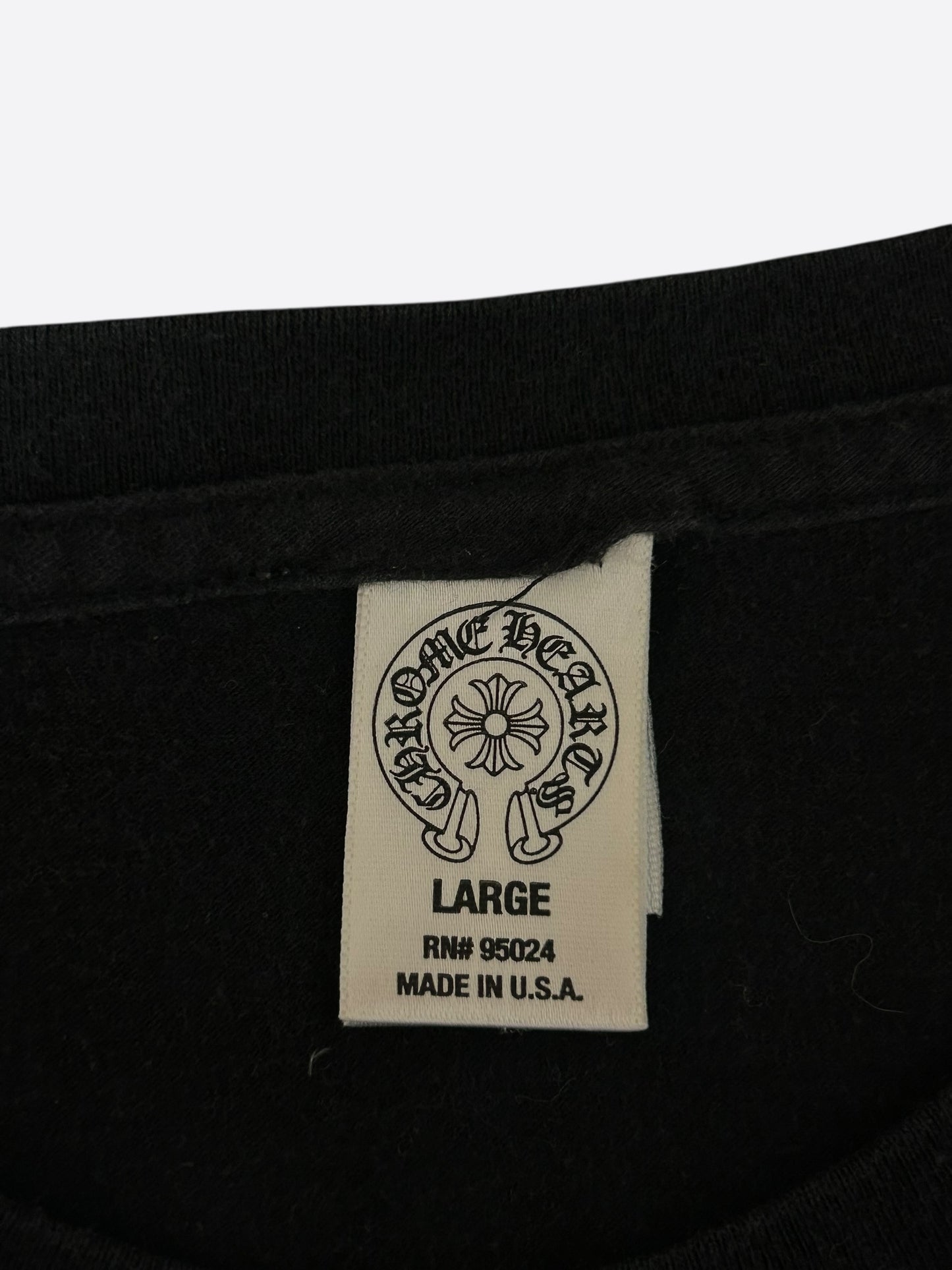 Chrome Hearts Black Foti Deer Logo T-Shirt
