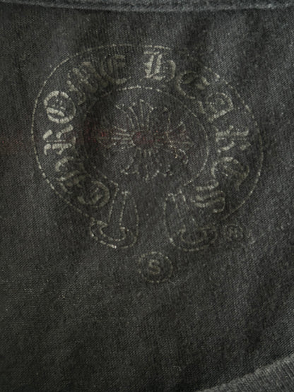 Chrome Hearts Black & White Cemetery Cross Logo T-Shirt