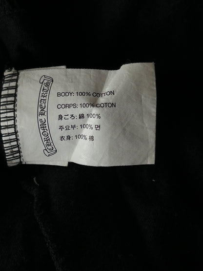Chrome Hearts Black & White Cemetery Cross Logo T-Shirt