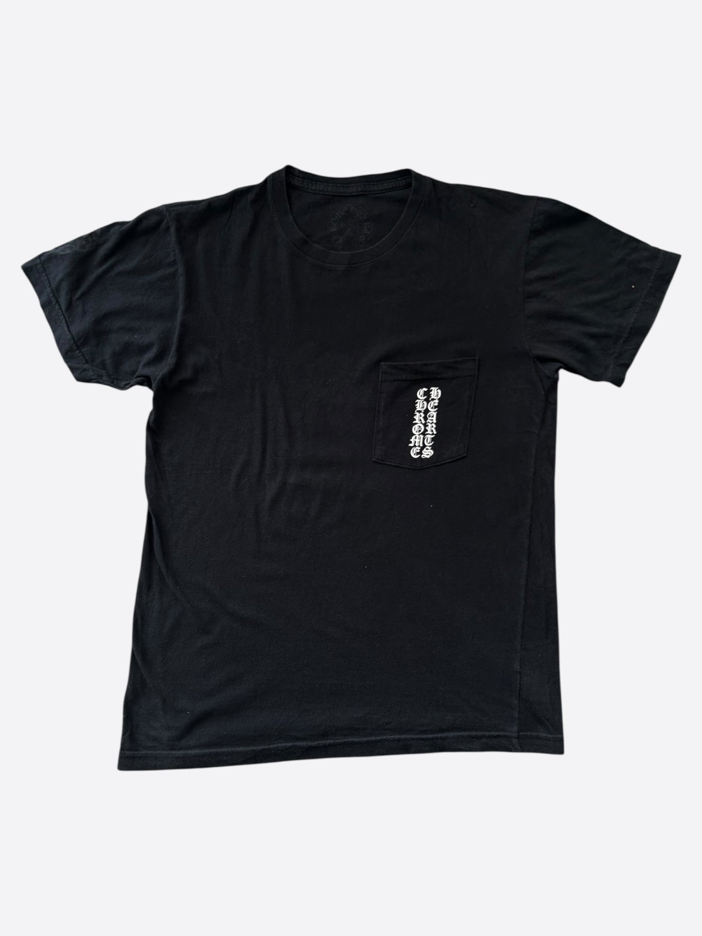 Chrome Hearts Black & White Cemetery Cross Logo T-Shirt