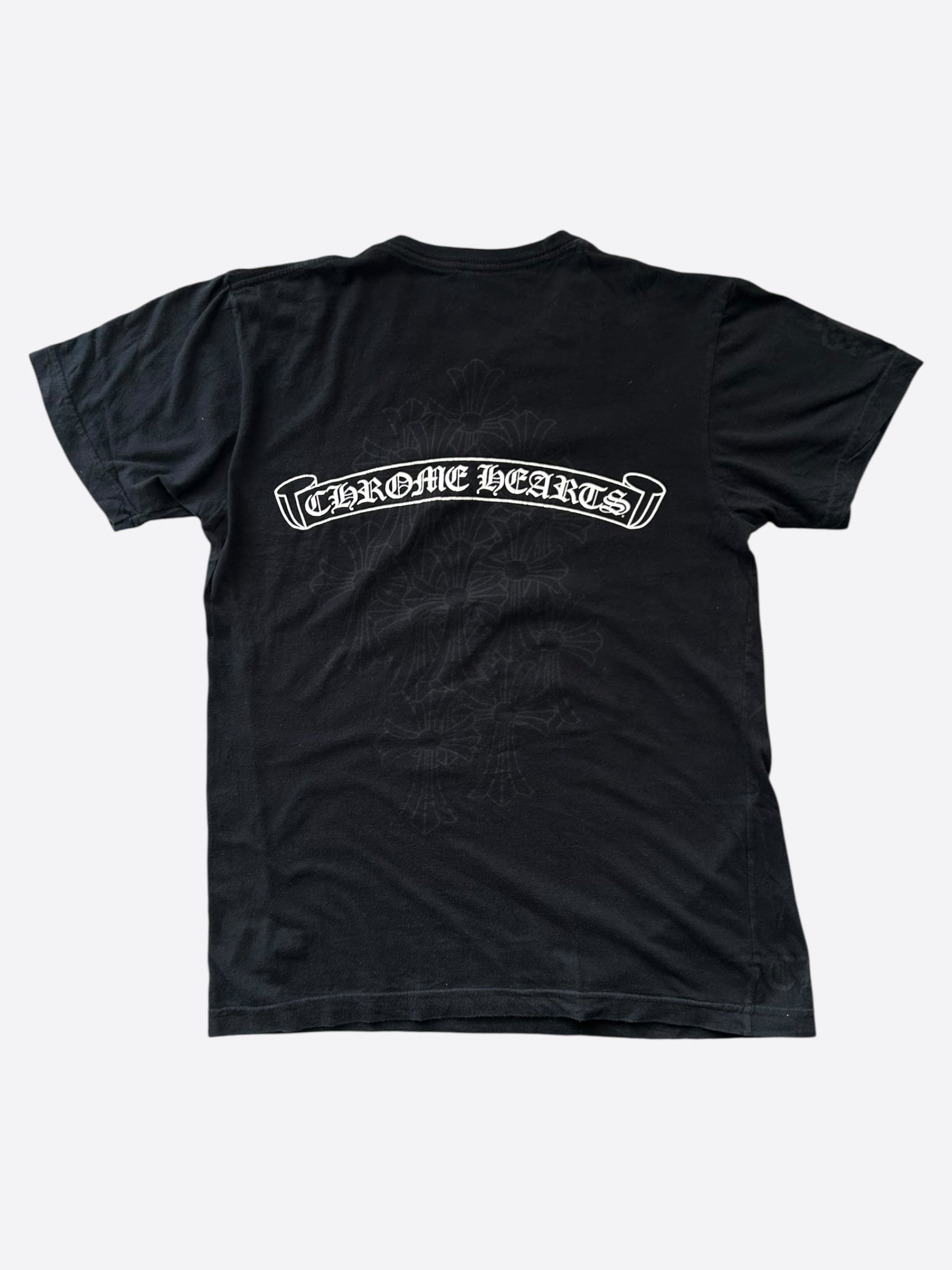 Chrome Hearts Black & White Dagger Logo T-Shirt – Savonches