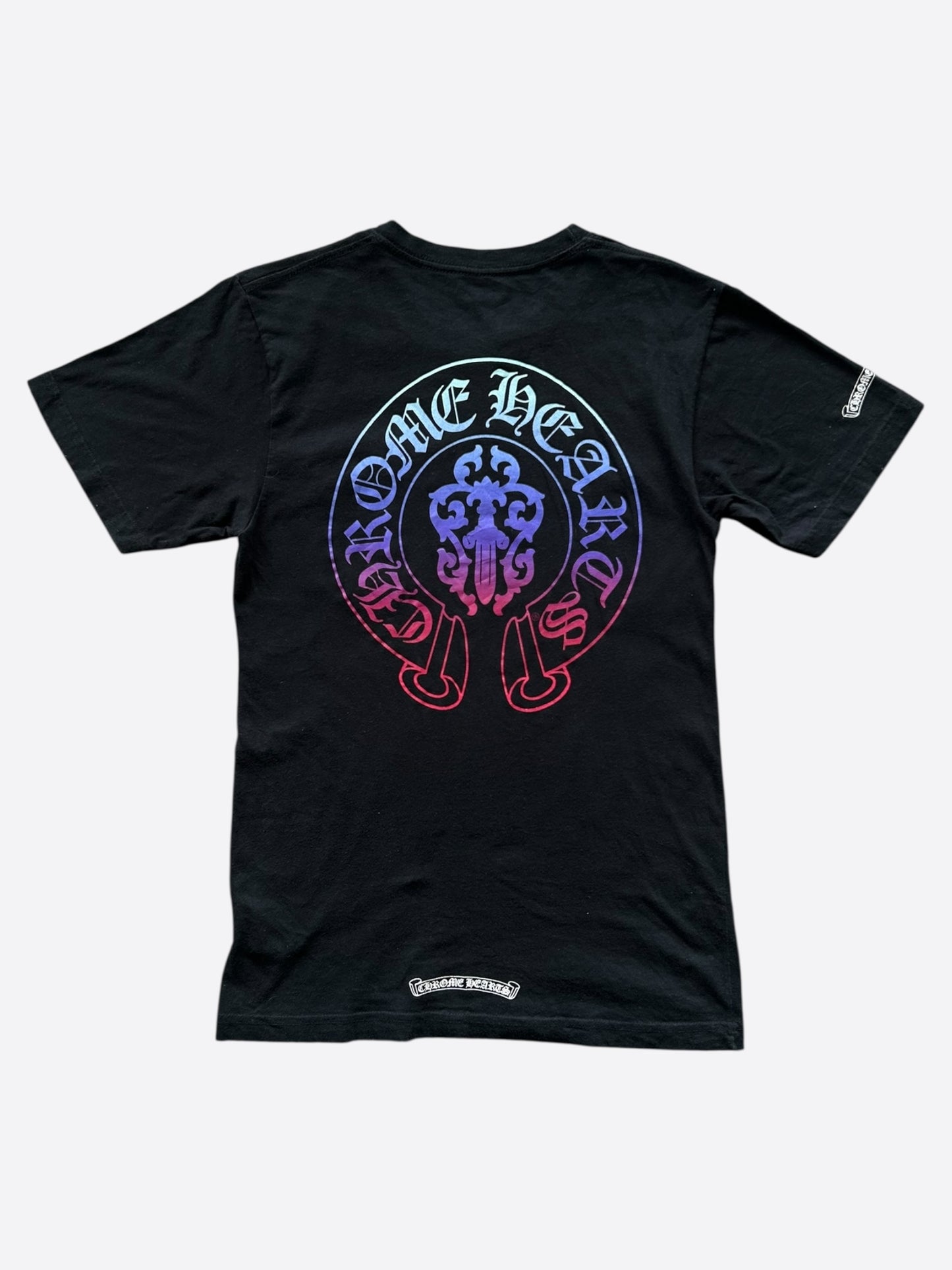Chrome Hearts Black Gradient Dagger Logo T-Shirt