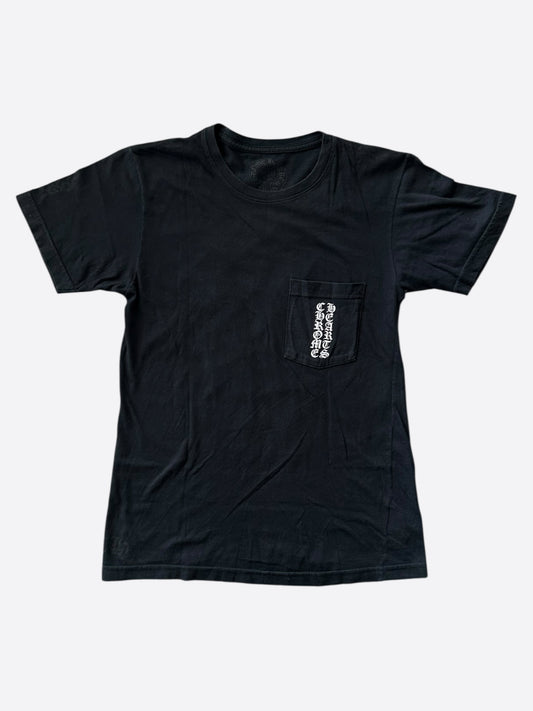 Chrome Hearts Black & White Cemetery Cross Logo T-Shirt