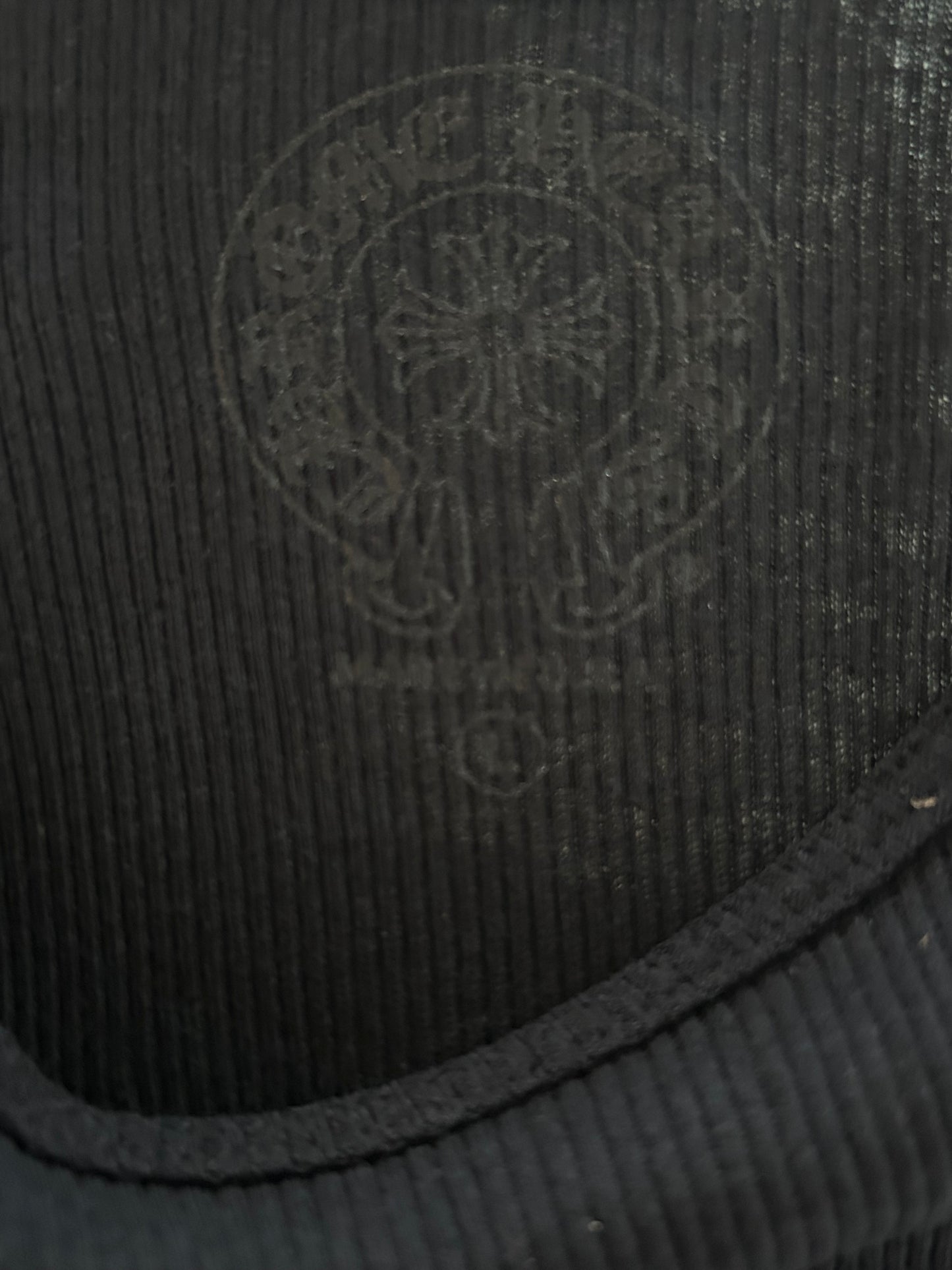 Chrome Hearts Black & White Cross Tank Top