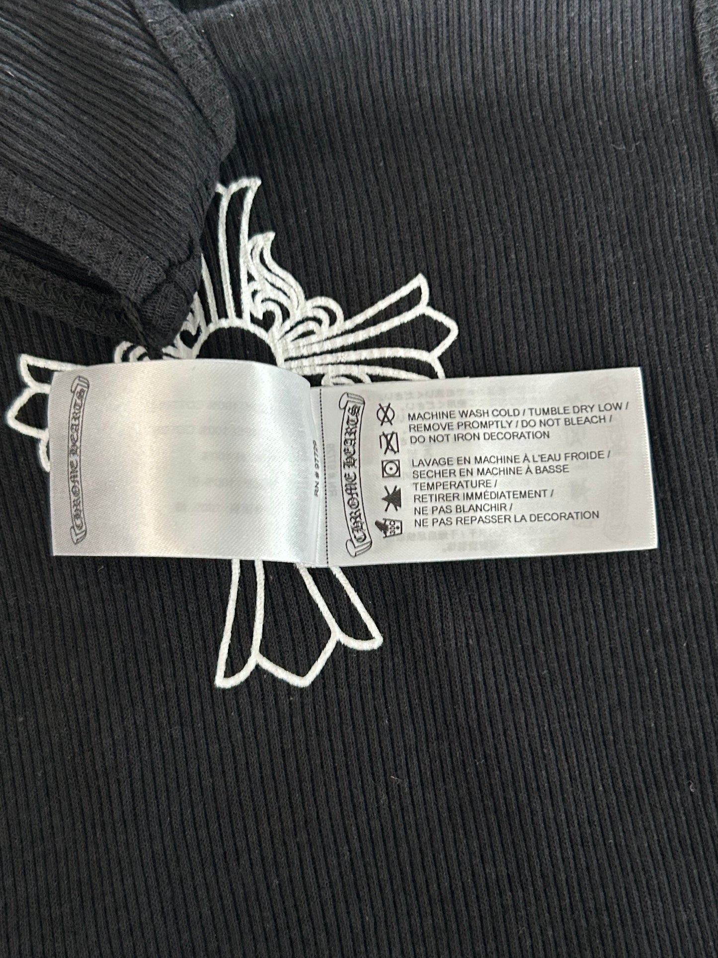 Chrome Hearts Black & White Cross Tank Top