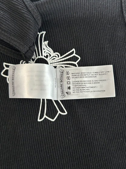 Chrome Hearts Black & White Cross Tank Top