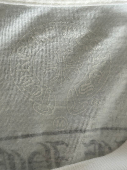 Chrome Hearts White & Black Scroll Logo T-Shirt