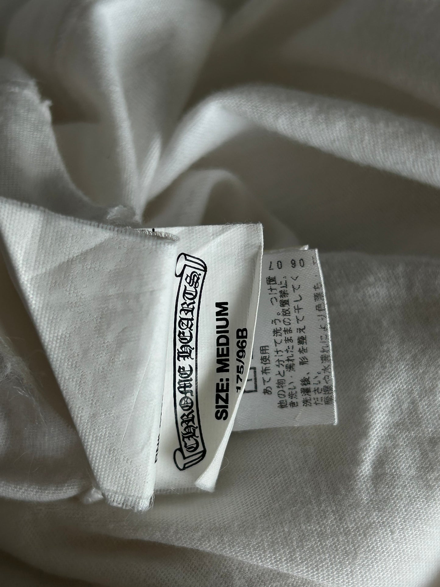 Chrome Hearts White & Black Scroll Logo T-Shirt
