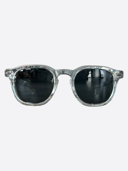 Chrome Hearts Clear & Silver Chirp Chirp Sunglasses