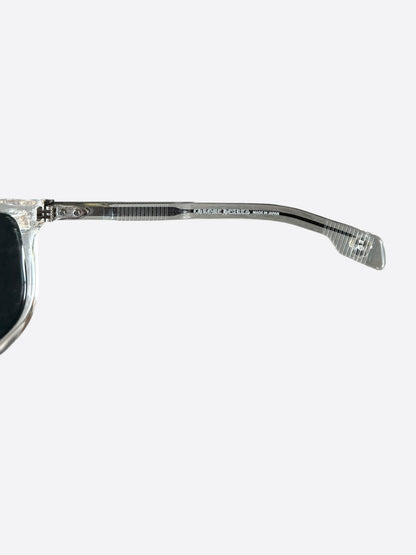 Chrome Hearts Clear & Silver Chirp Chirp Sunglasses